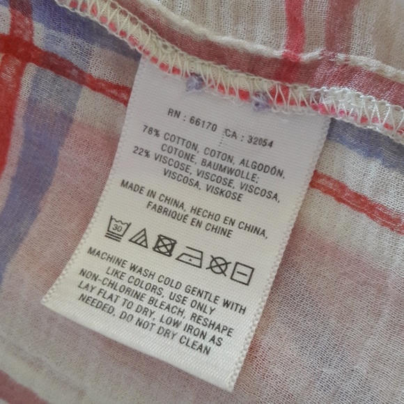 Holding Horses Pink Plaid Flannel Sheer Flowy Top - Picture 6 of 8